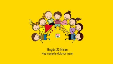 Bugün 23 nisan hep neşeyle doluyor insan şiiri