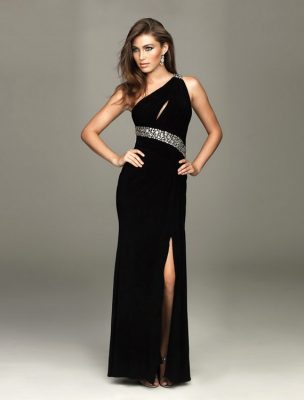 sade-siyah-yırtmaçlı-Elbise-Modelleri-2015