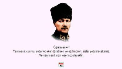 Öğretmenler günü Atatürk sözleri