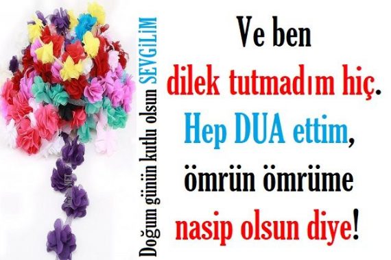 Sevgiliye Doğum Günü Mesajları