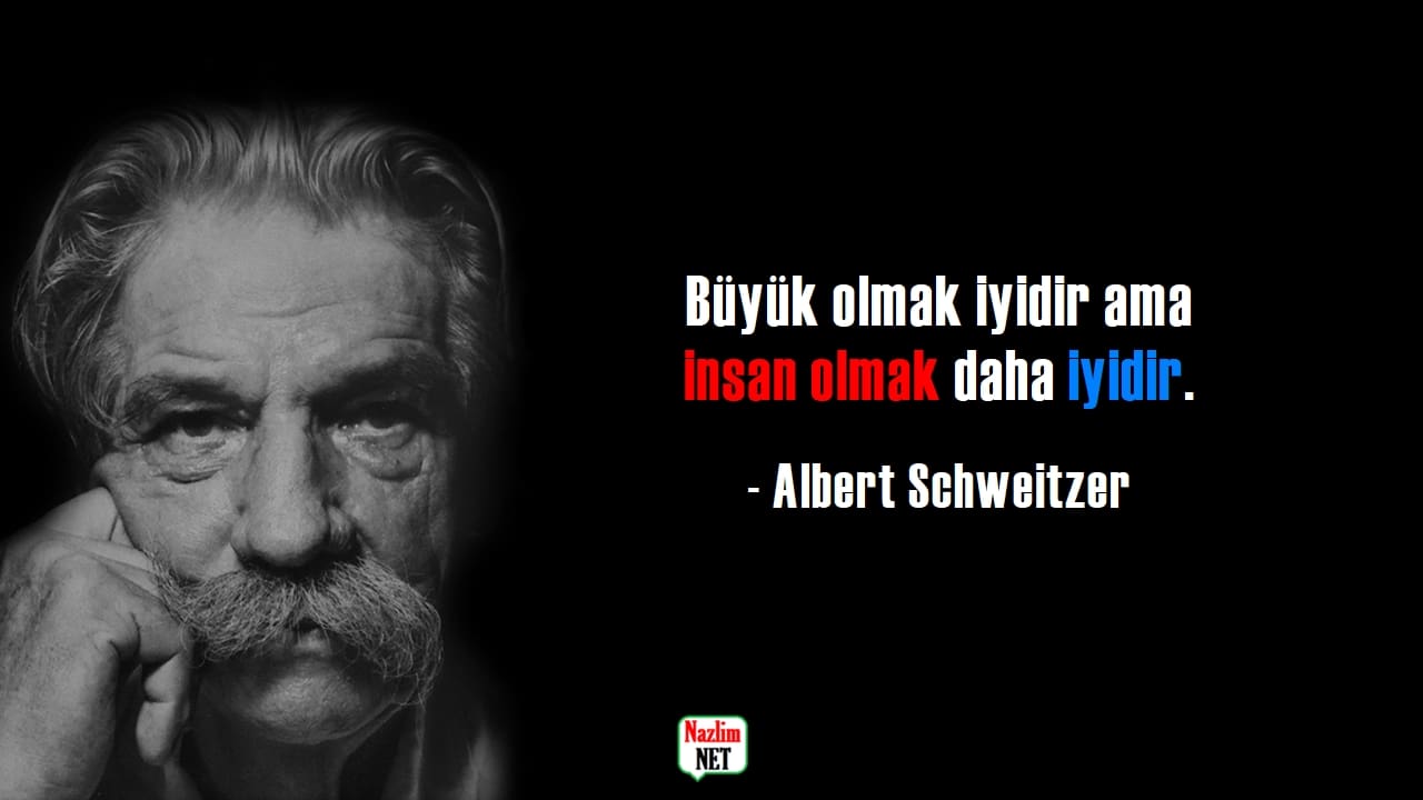 Albert Schweitzer sözleri
