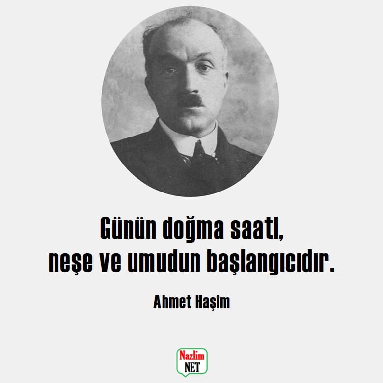 Ahmet Haşim sözleri resimli