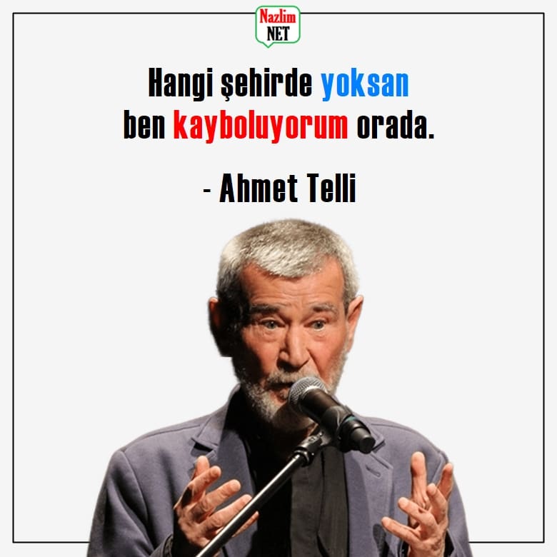 1. Ahmet Telli sözleri