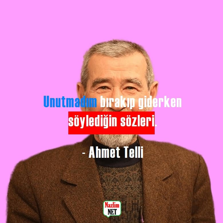 10. Ahmet Telli sözleri