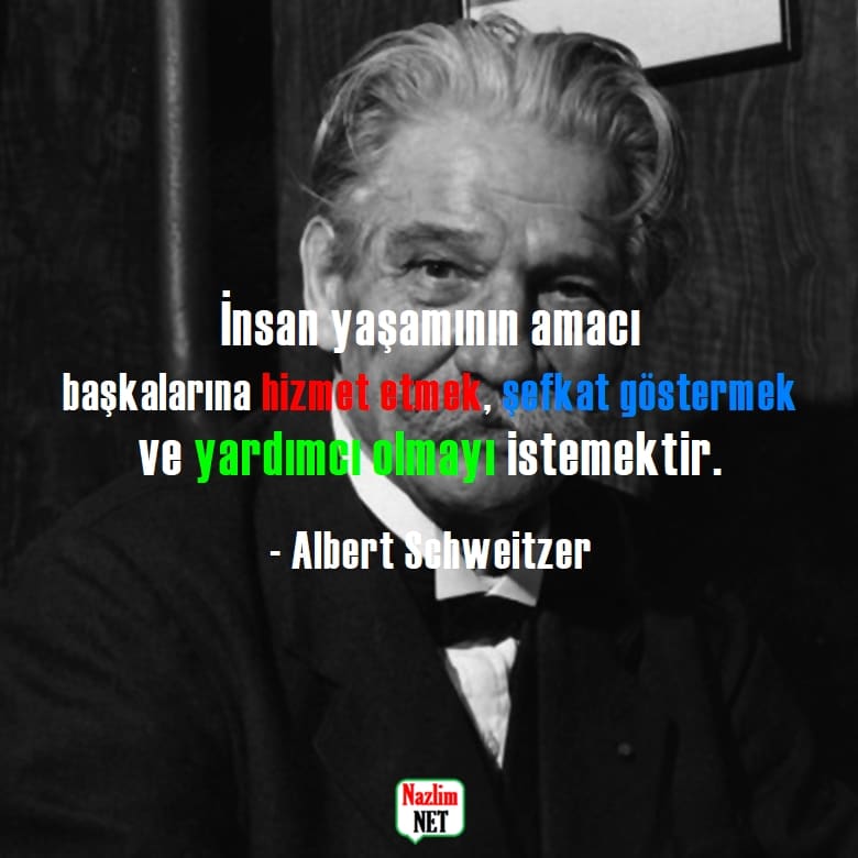 3. Albert Schweitzer sözleri