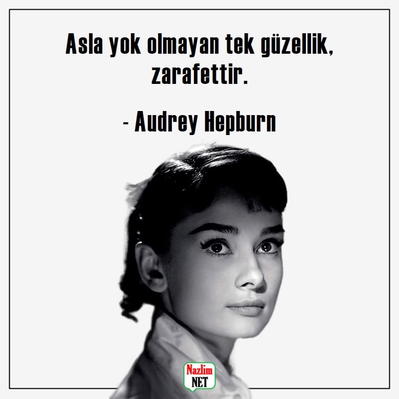 Audrey Hepburn sözleri resimli