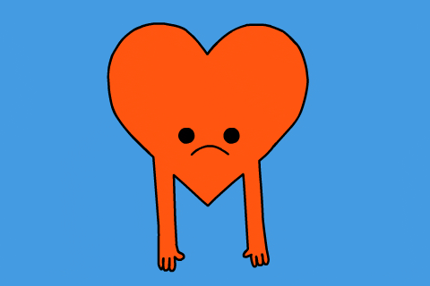 Üzgün kalp resmi
