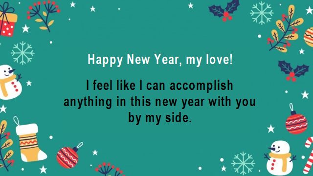 Sevgiliye İngilizce Yeni Yıl Mesajları