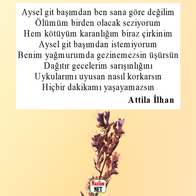 Attila İlhan şiirleri