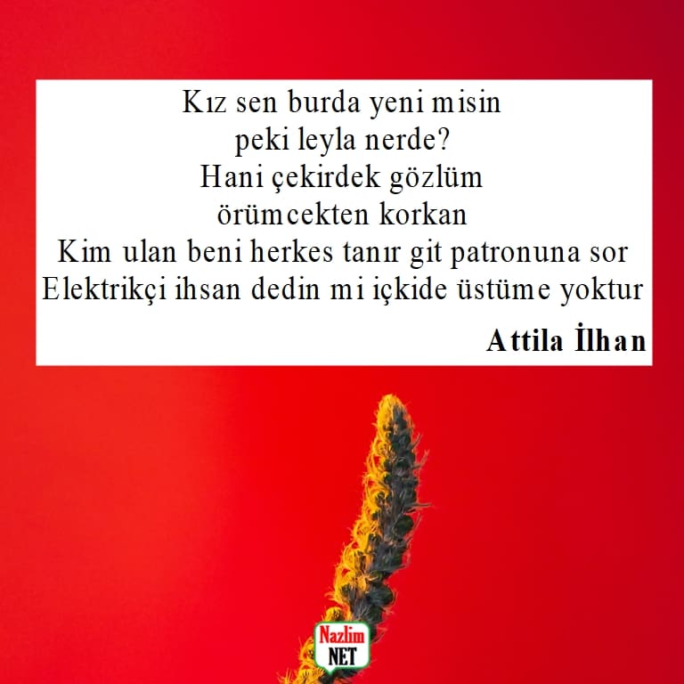 Attila İlhan şiirleri