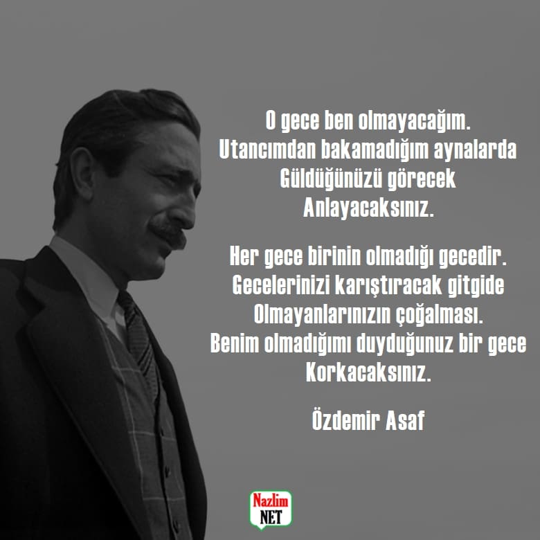 Özdemir Asaf şiirleri