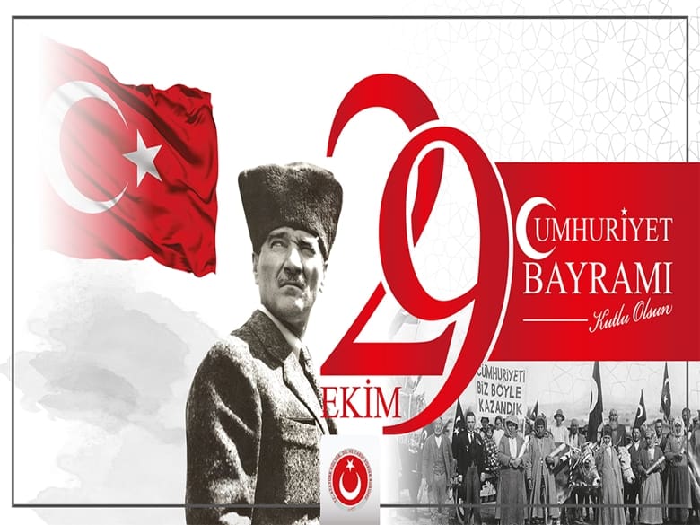 Atatürk ve Cumhuriyet bayramı resmi