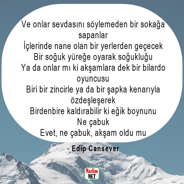 Edip Cansever şiirleri 10