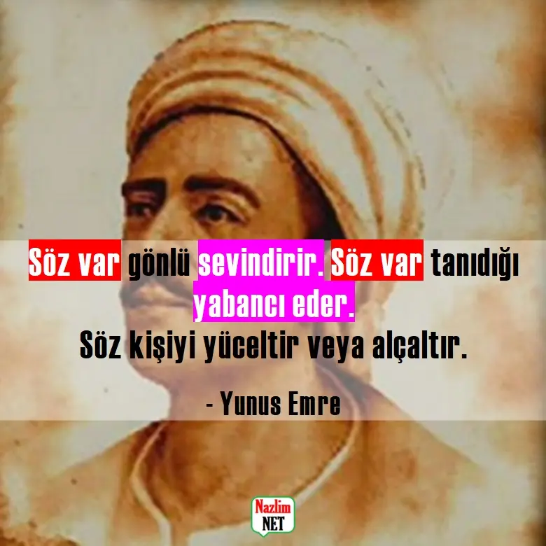 7. Yunus Emre sözleri