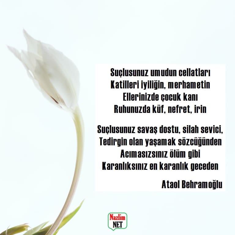 Ataol Behramoğlu şiirleri