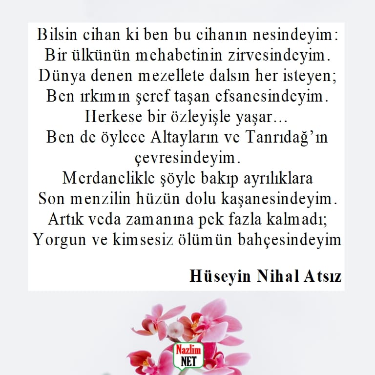 Hüseyin Nihal Atsız şiirleri