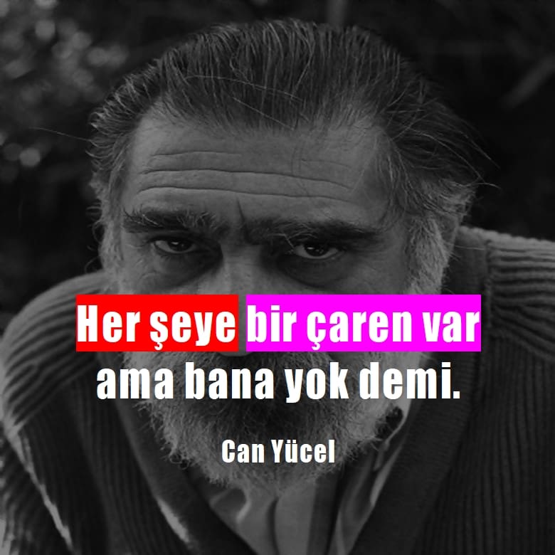 Can Yücel sözleri