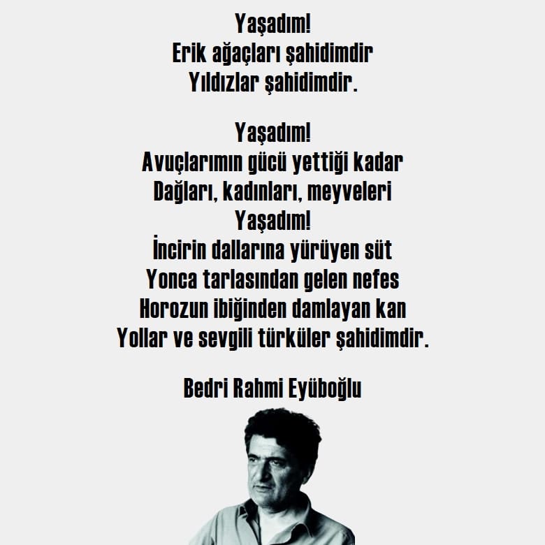 Bedri Rahmi Eyüboğlu şiirleri