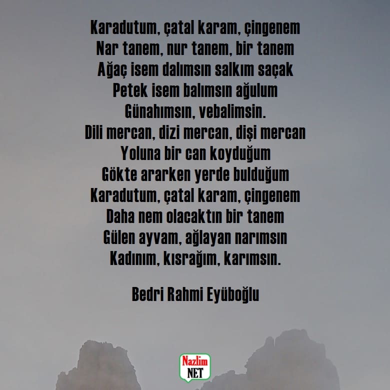 Bedri Rahmi Eyüboğlu şiirleri