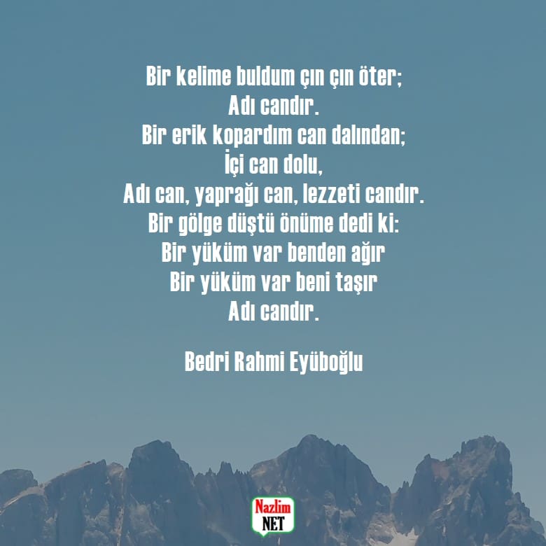 Bedri Rahmi Eyüboğlu şiirleri