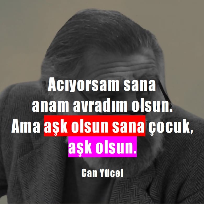 Can Yücel sözleri