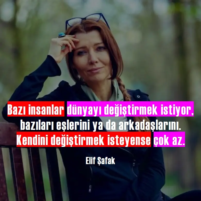 Elif Şafak sözleri