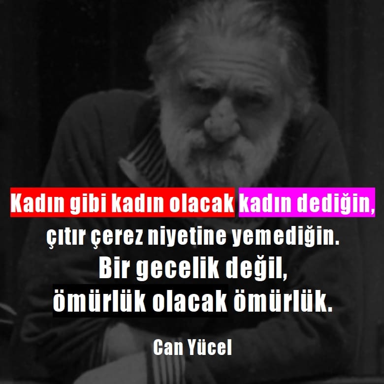 Can Yücel sözleri