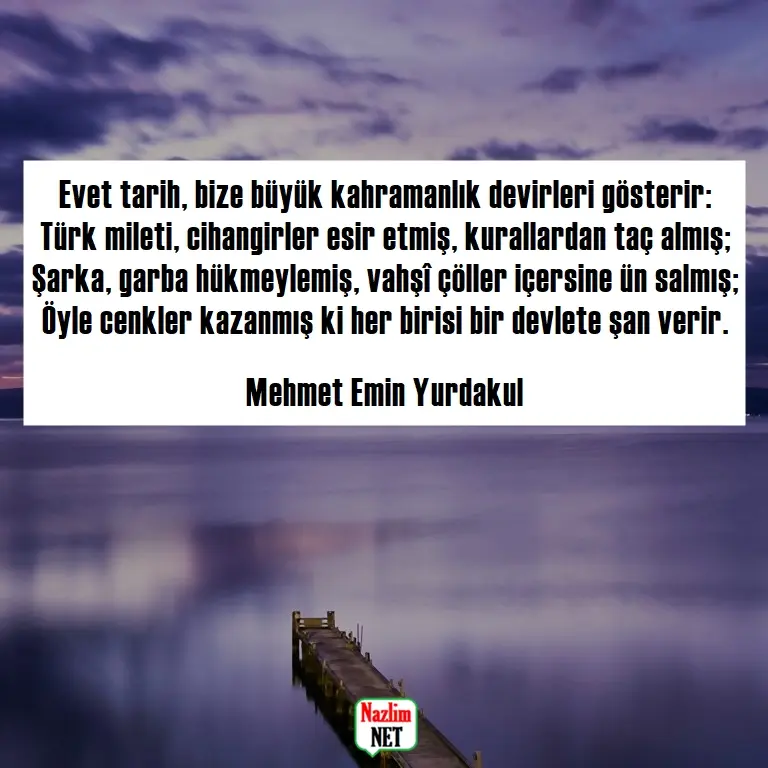 Mehmet Emin Yurdakul şiirleri