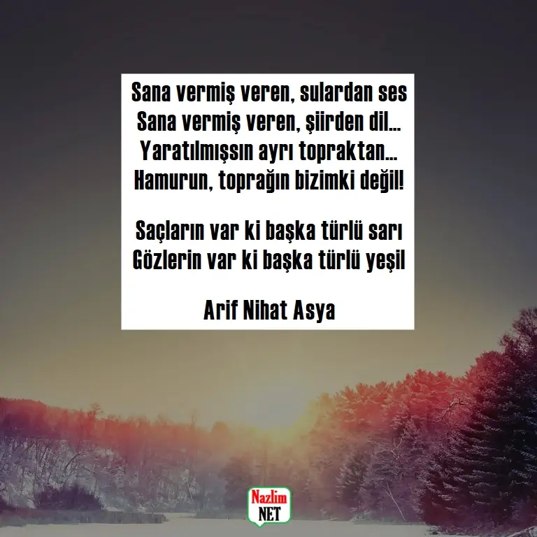 Arif Nihat Asya şiirleri