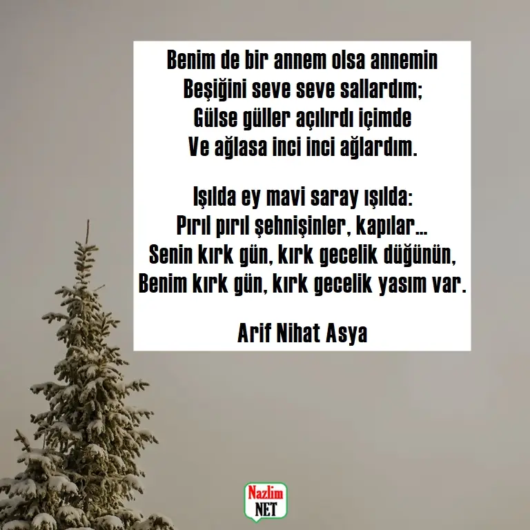 Arif Nihat Asya şiirleri